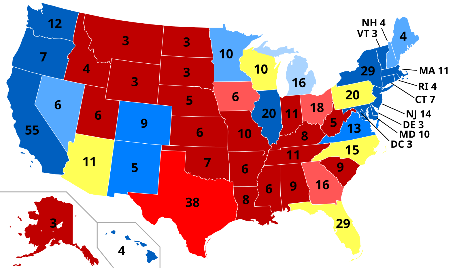 Rows map