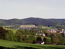 Cone-shaped hills near Erlbach
