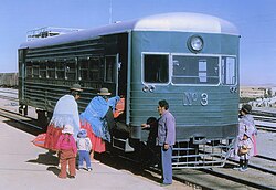 Ferrobus in Viacha 1981