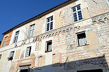 Il palazzo del Tribunale a Finalborgo.