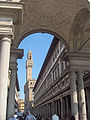 Vista de la galleria degli Uffizi a Florència