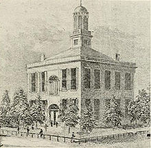 The first Vigo County Courthouse (1818–1866)