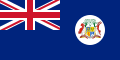Vlajka britského Mauricia (1906–1923) Poměr stran: 1:2