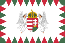 Flag of the president of Hungary as commander-in-chief of the Hungarian Defence Force Flag of the President of Hungary.svg