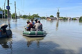 Затоплення на Херсонщині внаслідок підриву Каховської ГЕС