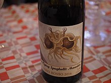 A bottle of Flying Spaghetti Monster red wine Flying Spaghetti Monster Vino Rosso.jpg