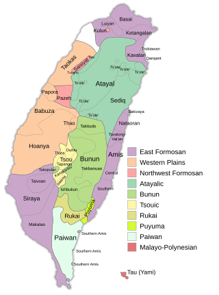 <span class="mw-page-title-main">Formosan languages</span> Austronesian languages spoken by the indigenous Taiwanese