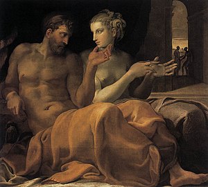 Francesco Primaticcio - Ulysses and Penelope - WGA18409.jpg