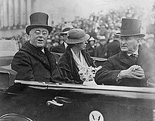 FDR, Eleanor Roosevelt, and Robinson in 1933 Franklin D. Roosevelt, Eleanor Roosevelt, and Joseph Robinson in Washington, Washington, D.C.jpg