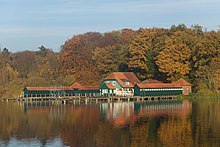 Freibadeanstalt von 1913 an der Fissauer Bucht des Großen Eutiner Sees