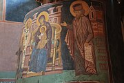 English: Fresco - The Donor's Prayer - in Trinity Chapel in Lublin