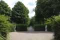 English: Aesculus avenue (east) in Schlosspark Fulda, Fulda, Hesse, Germany