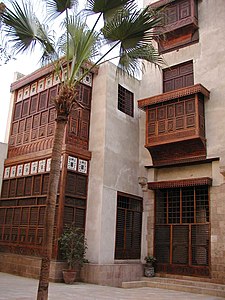 Moucharabieh vu de la cour de la maison es Suhaymi