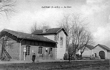 Layrac station around 1900