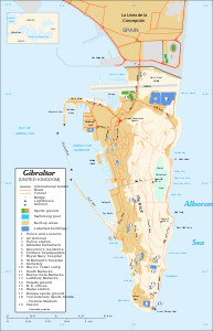 Map of Gibraltar