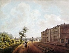 Glockengießerwall mit Marien-Magdalenen-Kloster um 1845