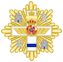 Grand Cross of the Aeronautical Merit (Spain) - Blue Decoration.svg