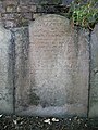 A gravestone to the south of the nineteenth-century Holy Trinity Church in Sheerness on the Isle of Sheppey.