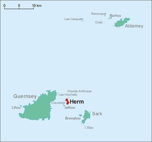 Herm: Manş denizinde Britanya taç toprağı olan ada