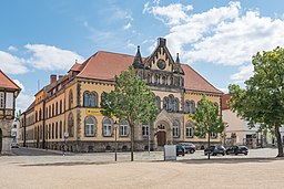 Halberstadt, Unter den Zwicken 3, Ansicht Domplatz 20170713 002