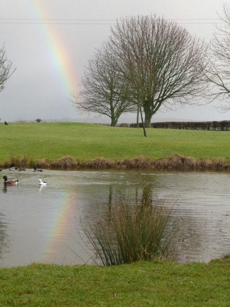 File:Hazelbury Bryan, reflection of a rainbow - geograph.org.uk - 1133747.jpg