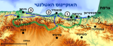 Miniatuur voor Bestand:Hebrew Map of The War in the North - 1937 - He.png