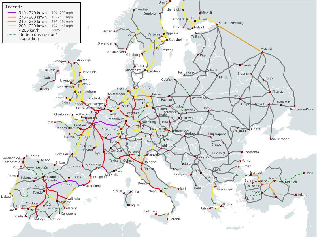 File:High Speed Railroad Map of Europe 2013.svg