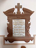 Plaque commémorative dans l'église.