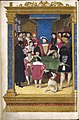 Histoire universelle de Diodore de Sicile : Antoine Macaut devant François Ier (1534, musée Condé de Chantilly).