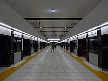 Platform of Fuda Station (August 2012)