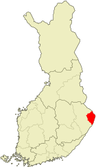 Lage von Ilomantsi in Finnland