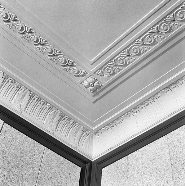 File:Interieur,detail stucplafond grote zaal - Zeist - 20368808 - RCE.jpg