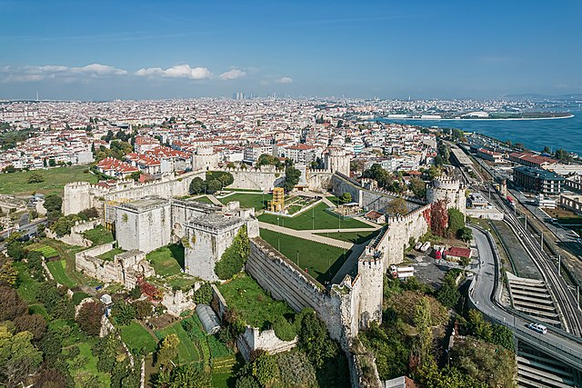 Aerial photograph of Yedikule Fortress