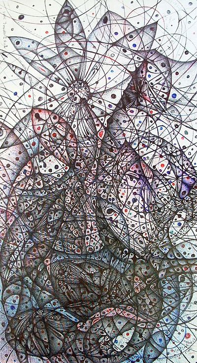 Jack Dillhunt, Summertime is Over (2007, USA) ballpoint pen on canvas