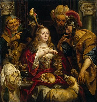 <i>The Banquet of Cleopatra</i> (Jordaens) Painting by Jacob Jordaens