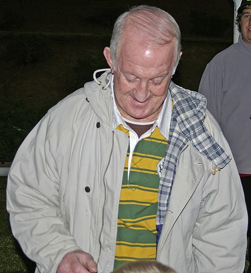 Johnny Raper (pictured in 2008) was among the inaugural inductees. His rugby league career spanned the 1950s, 60s and 70s.