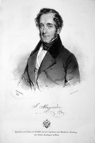 Joseph Mayseder (Lithographie by Josef Kriehuber, 1838)