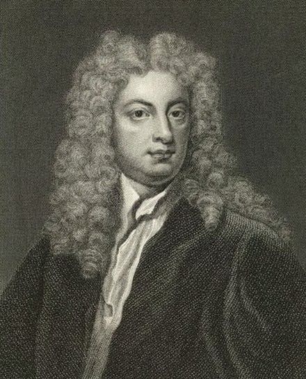 Joseph Addison: engraving after the Kneller portrait