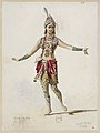 English: Jules Massenet - Le roi de Lahore - costume design by Eugène Lacoste 95 - 89. Paradis d'Indra, ballet