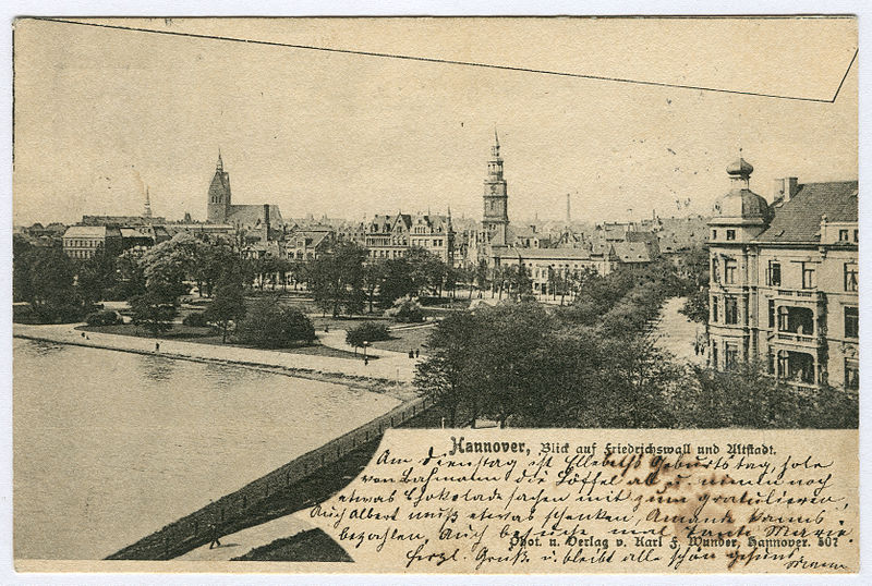 File:Karl F. Wunder PC 0507 Hannover, Blick auf Friedrichswall und die Altstadt.jpg