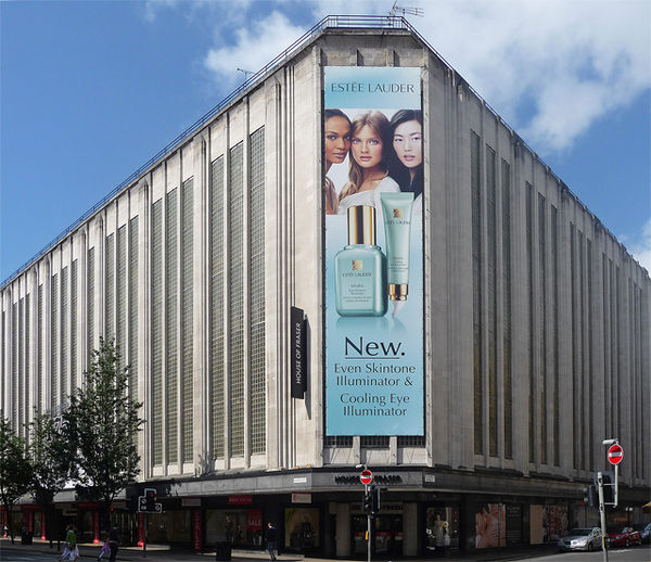 The Art Deco Kendals building on Deansgate, Manchester, England – a House of Fraser store since 1959