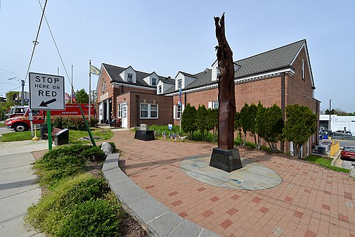 Kensington Volunteer Fire Department and 9-11 memorial, Kensington, MD