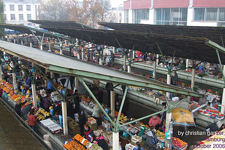 The half open part of the Kolkhos market