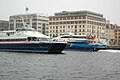 English: The Fjord1 ferries Kommandøren (right) and Fjordprins in Bergen, Norway.