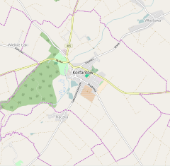 Mapa lokalizacyjna Korfantowa