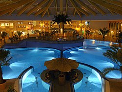 Interior view of the thermal and leisure pool