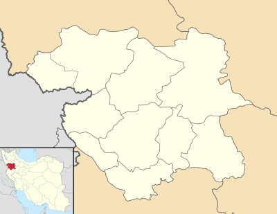 Kurdistan Province districts map (blank).svg