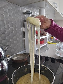 Kuymak Turkish dish of cornmeal and cheese