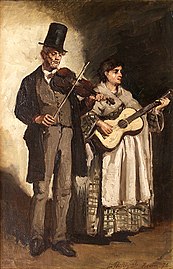 Musiciens (Rome), 1874 (Huile sur toile ; 63 × 41 cm), Collection privée