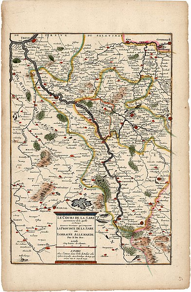 Course of the Saar (1703)